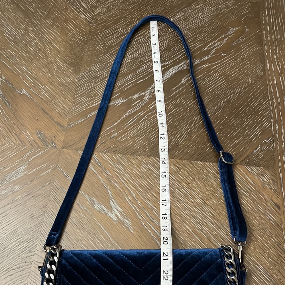 Aldo blue velvet evening crossbody bag - Picture 17 of 17
